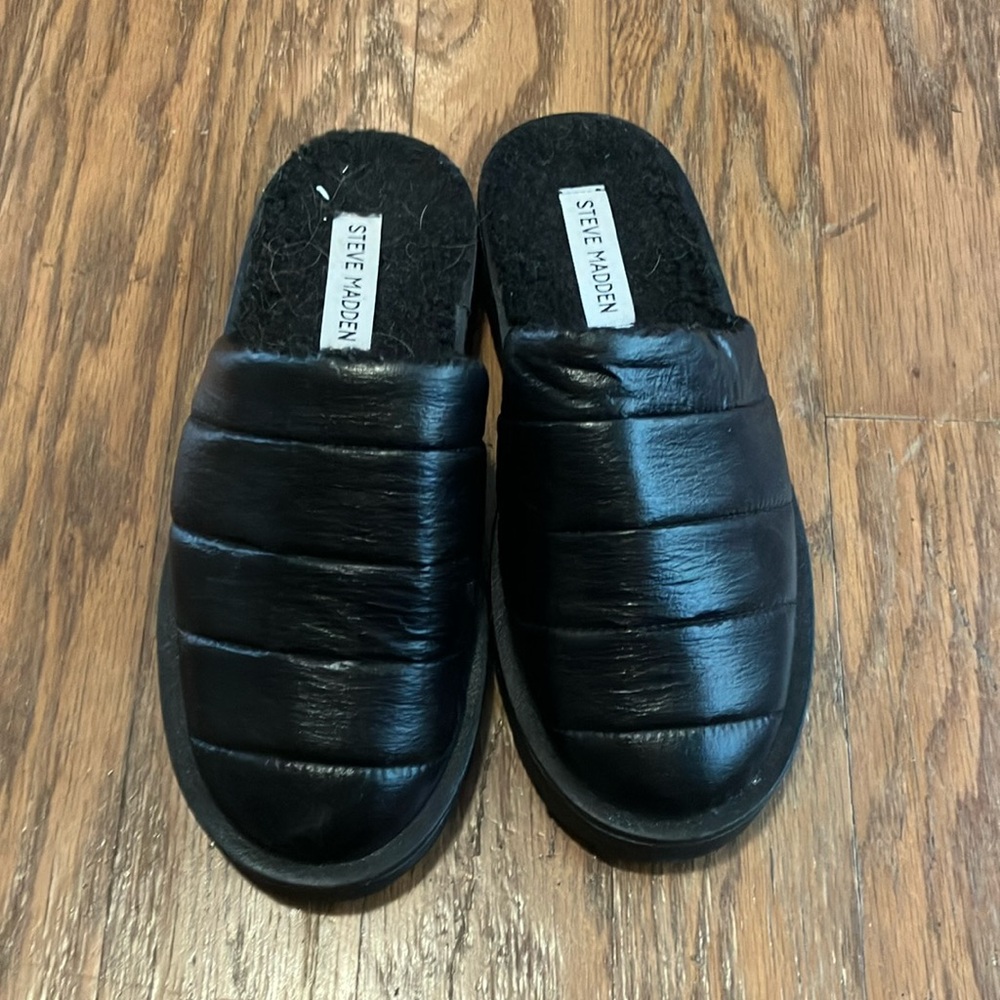 Steve Madden Black Loafers Slip-On Comfort